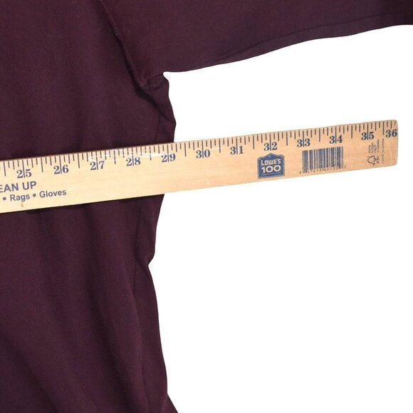 Carhartt 4XLT Burgundy Pocket Tee Workwear Long Sleeve Loose Fit - Picture 6 of 6